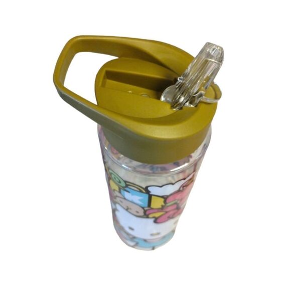HELLO KITTY Colorful Water Bottle And Glass Tumbler Bundle NWT - Picture 7 of 16